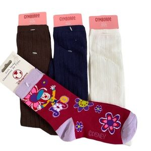 Four Pair Of Socks --3 Pair Gymboree Socks & 1 Pair Disney JoJo Girls S…